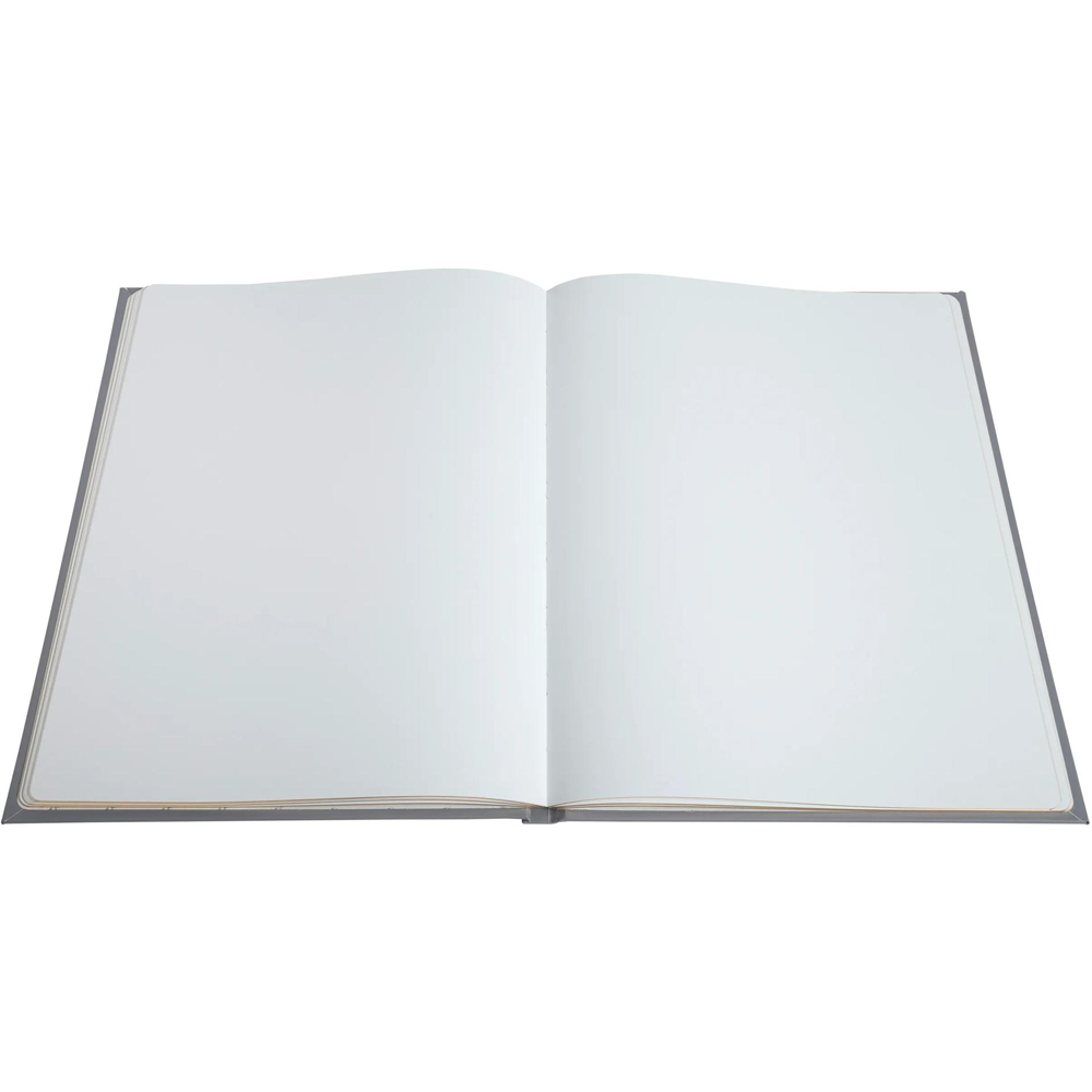 Exacompta Ellipse Grey Rose Gold Embossed Guest Book with Gold Edges 100 Pages Image 5