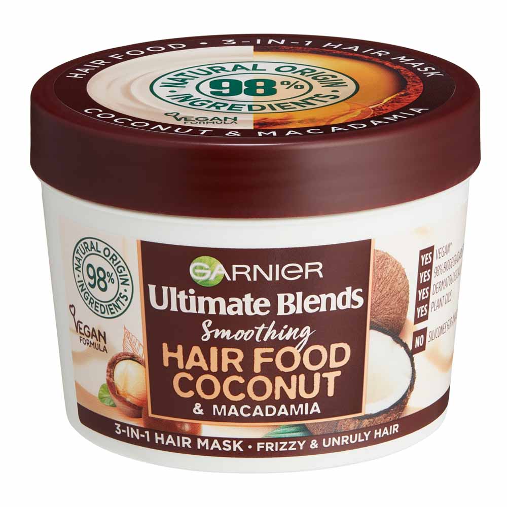 Garnier Ultimate Blends Hair Food Coconut 3in1 Mask 390ml Image 1