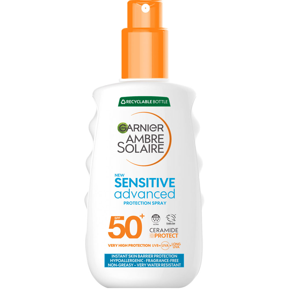 Garnier Ambre Solaire Sensitive Advanced Protection Spray SPF50+ 150ml Image 1