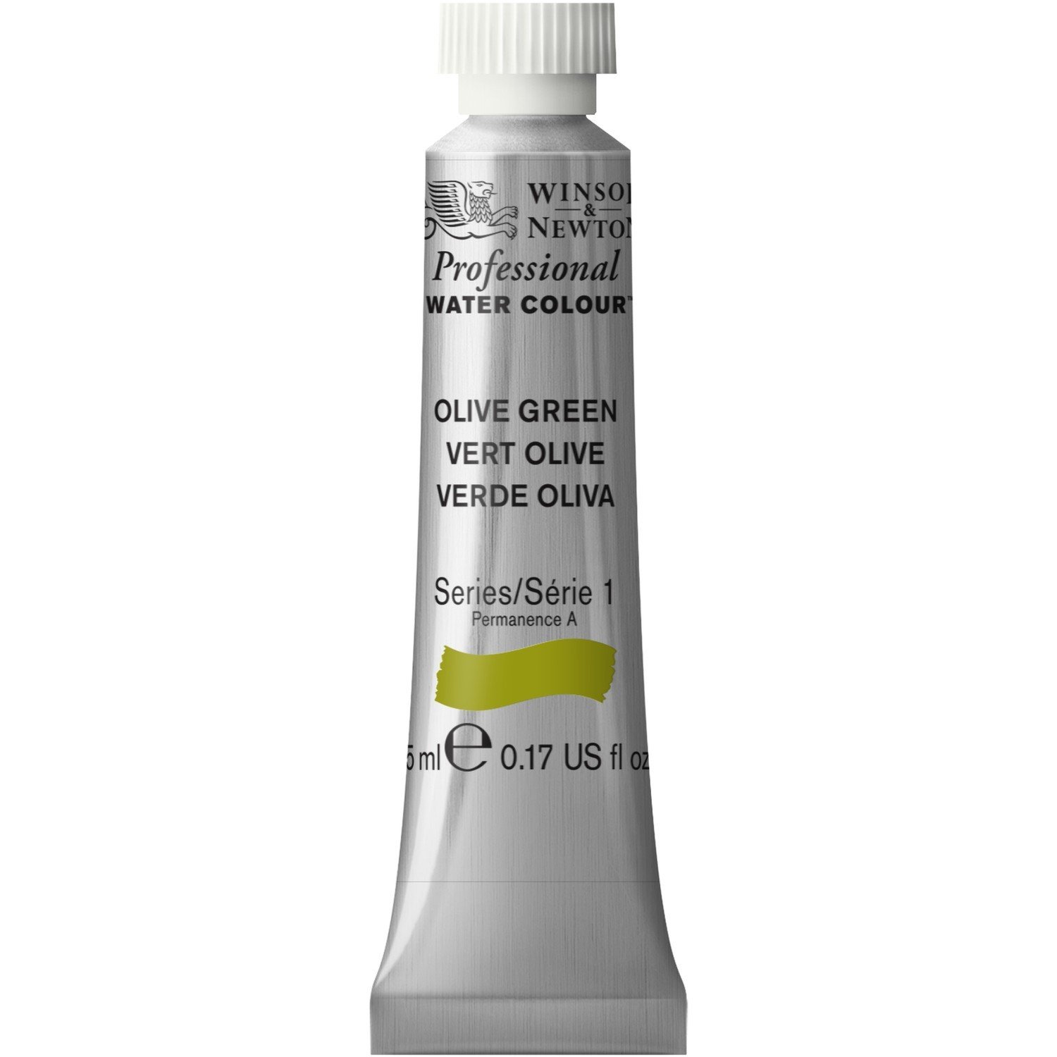 Winsor and Newton 5ml Professional Watercolour Paint - Olive Green Image 1