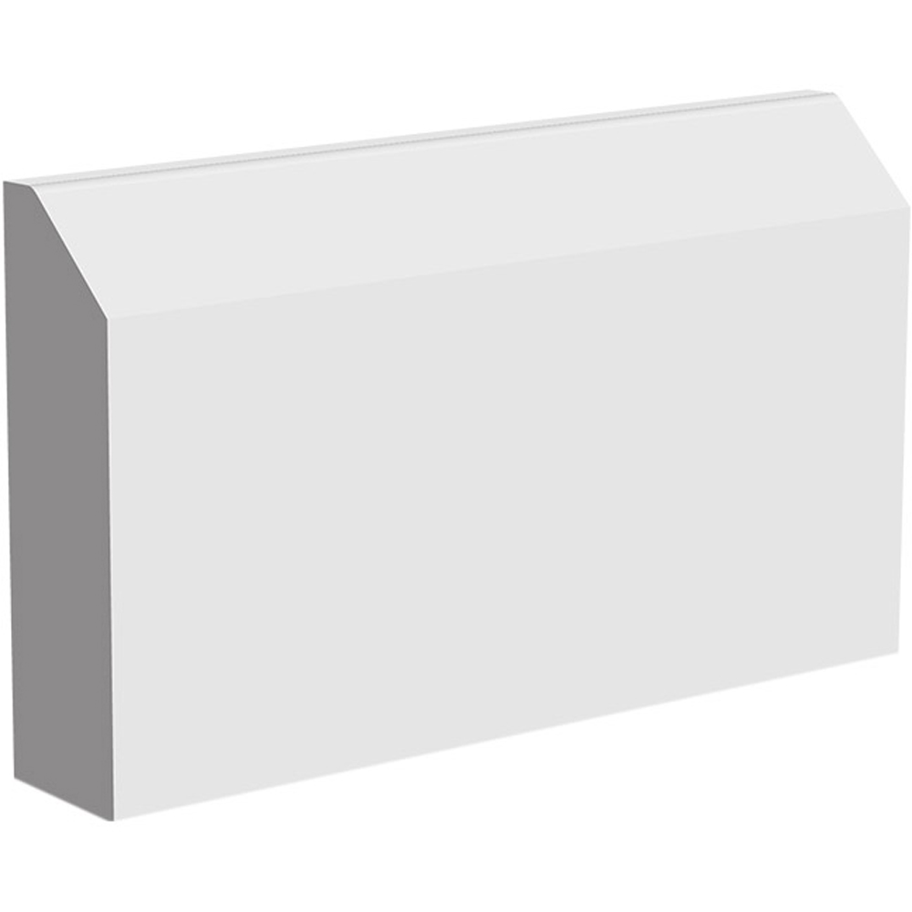 National Skirting White Primed Edge II Skirting Board 18mm 95 x 3040mm Image 1