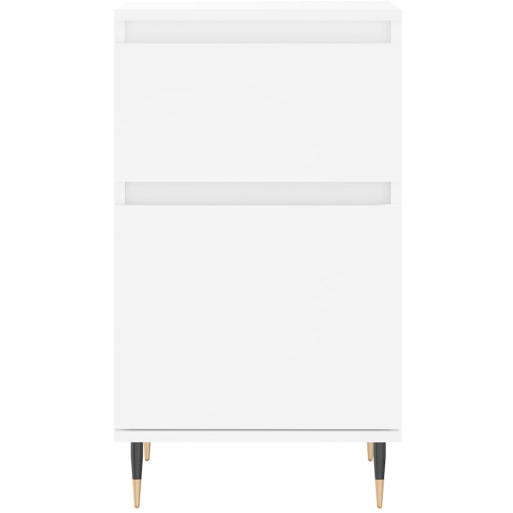 vidaXL Single Door Single Drawer White Sideboard Image 5