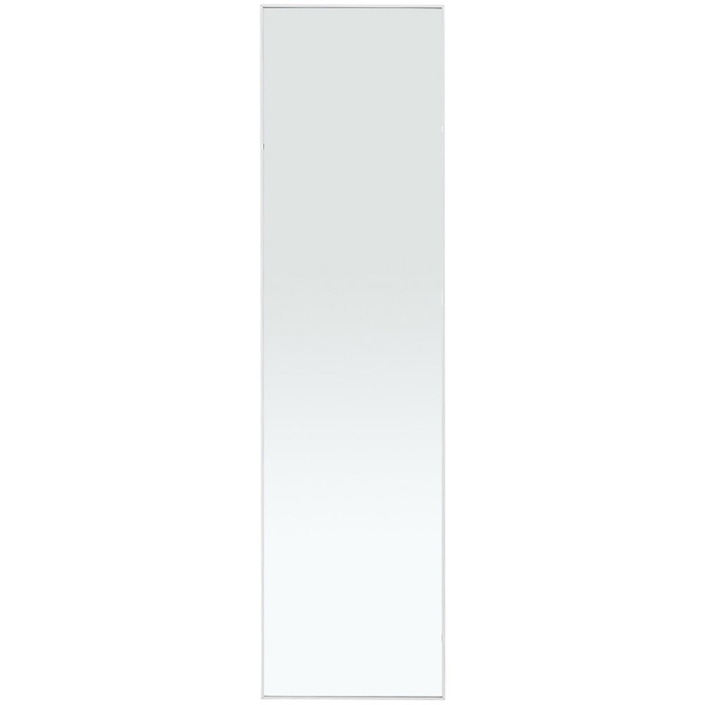 Living and Home White Frame Over Door Full Length Mirror 37 x 147cm Image 3