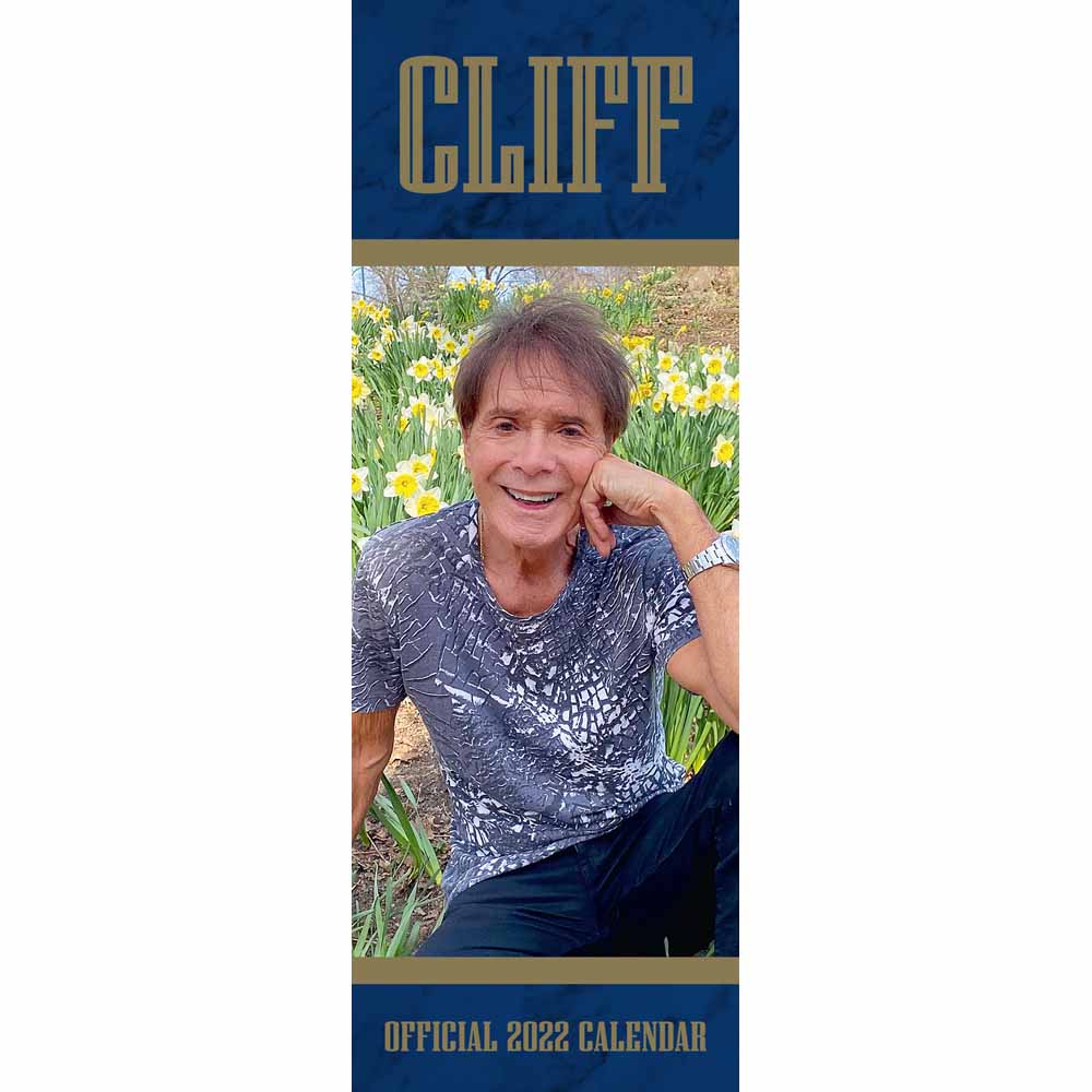 Cliff Richard 2022 Slim Calendar Image 1
