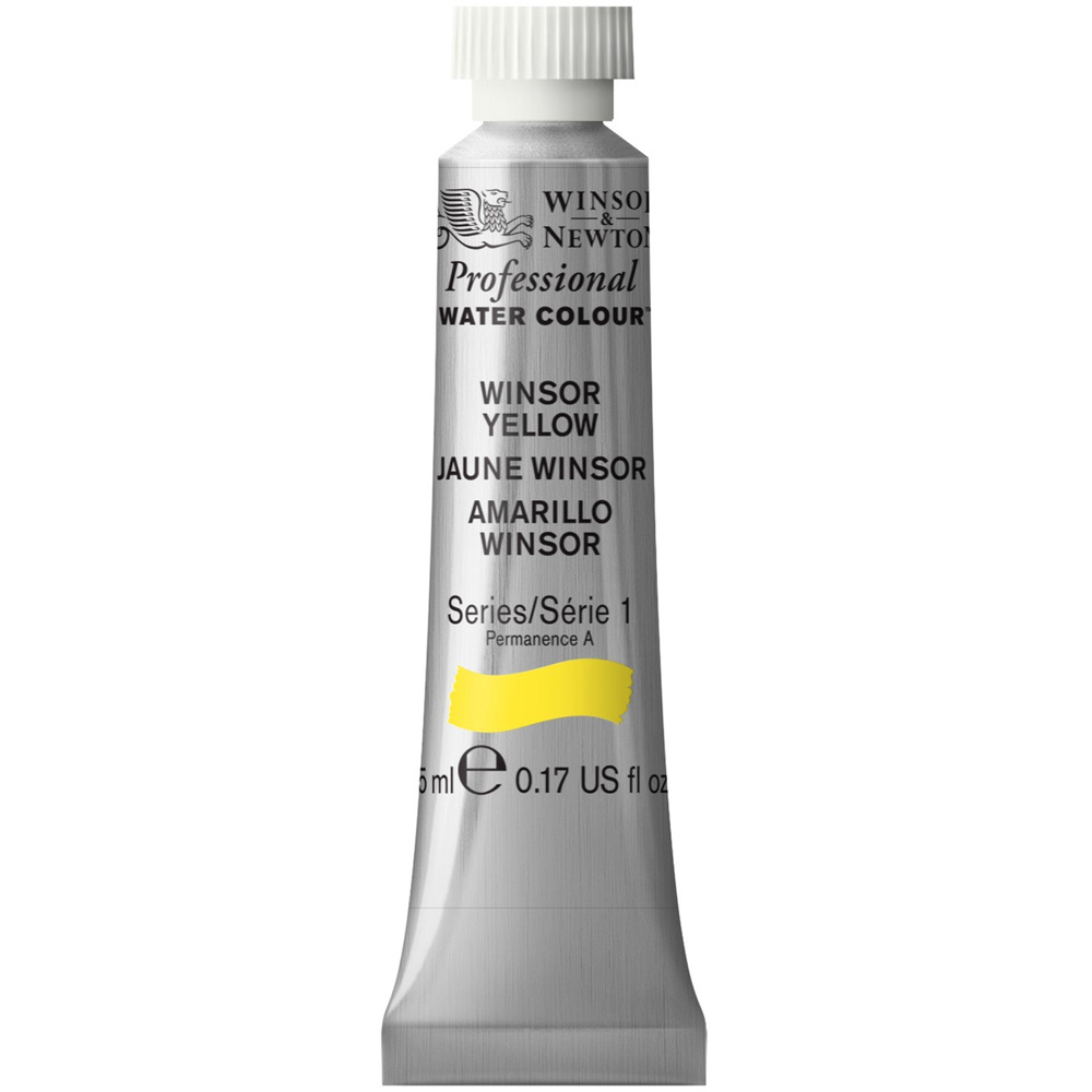 Winsor and Newton 5ml Professional Watercolour Paint - Winsor Yellow Image 1