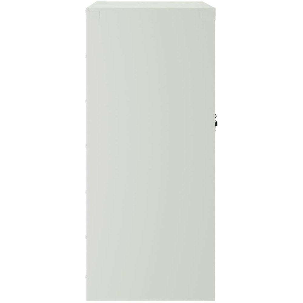 vidaXL 2 Door Light Grey Steel File Cabinet Image 5