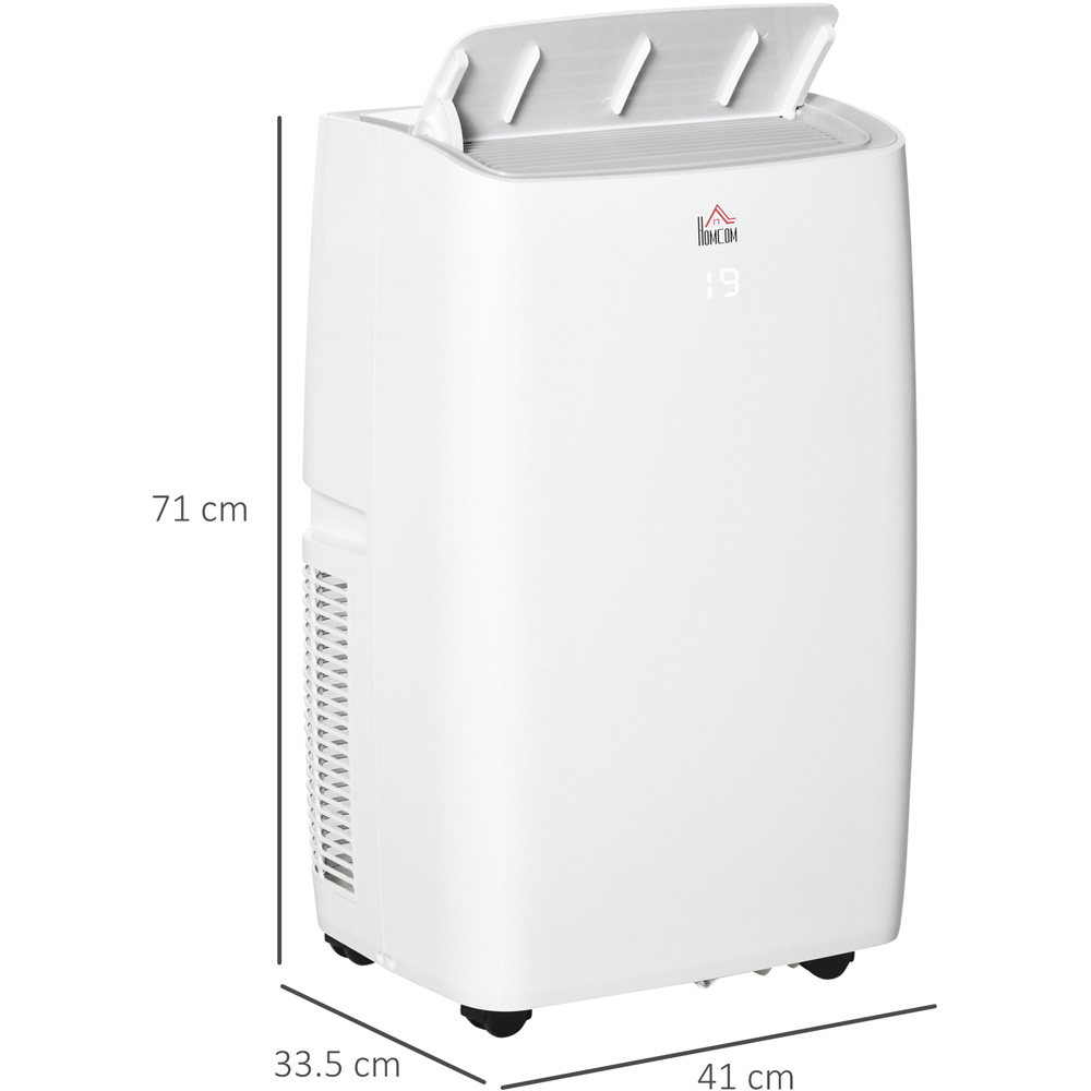 HOMCOM White 12000BTU Mobile Air Conditioner with Wheels Image 5