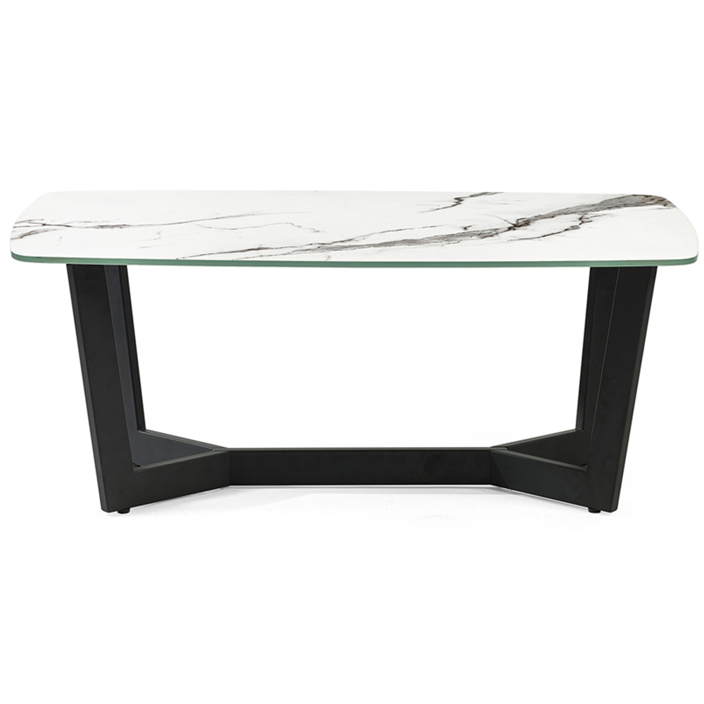 Julian Bowen Olympus White Marble Coffee Table Image 3