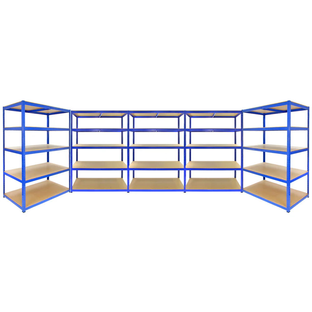 Monster Racking T-Rax Strong Storage Blue Shelf 120cm 5 Pack Image 1