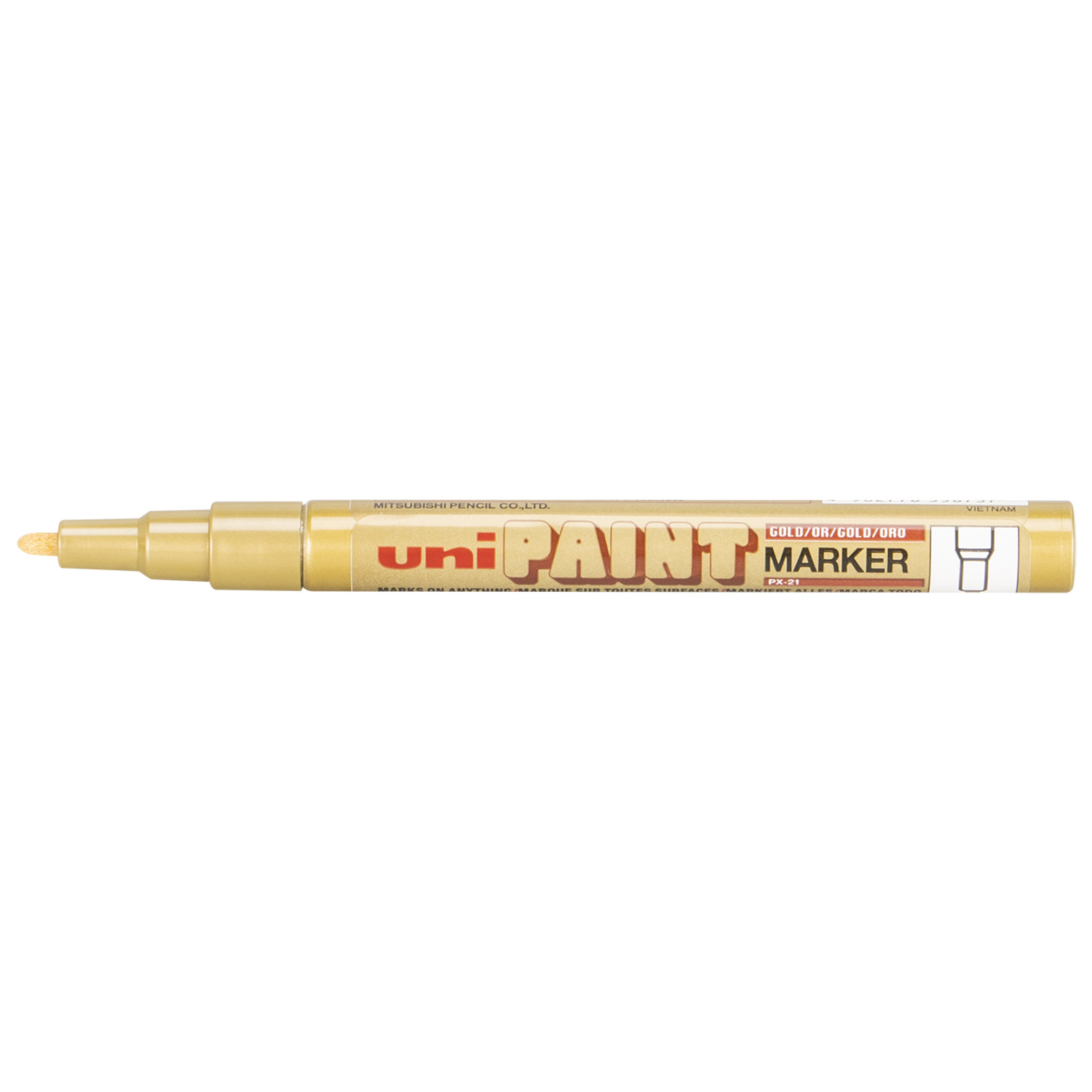 Uniball Paint Marker Pen PX-21 - Gold Image 2
