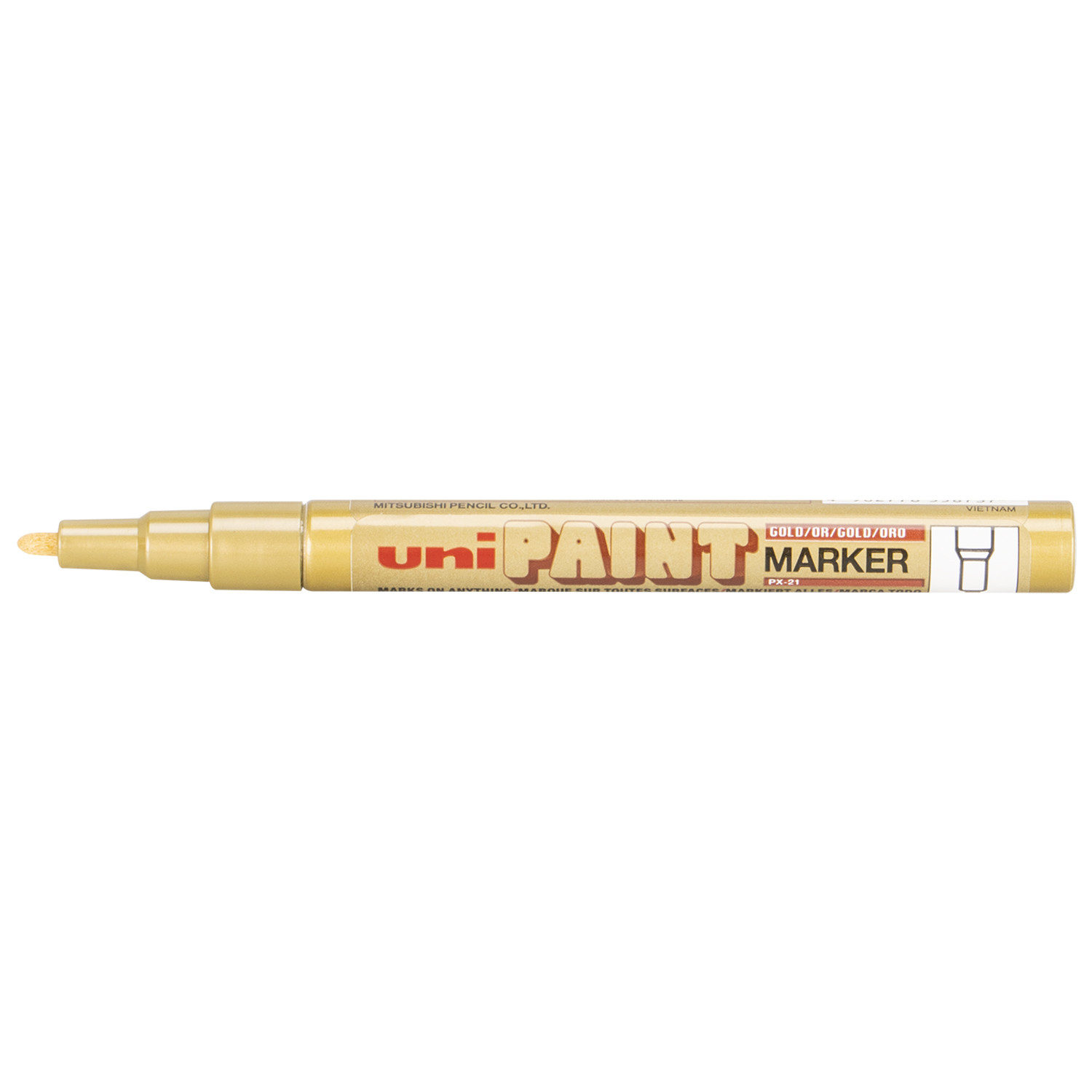 Uniball Paint Marker Pen PX-21 - Gold Image 2