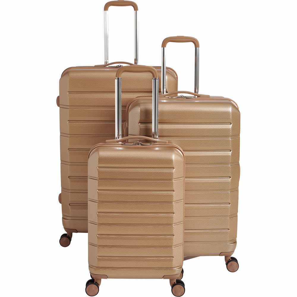 Wilko Hard Shell Suitcase Gold 21 inch Image 7