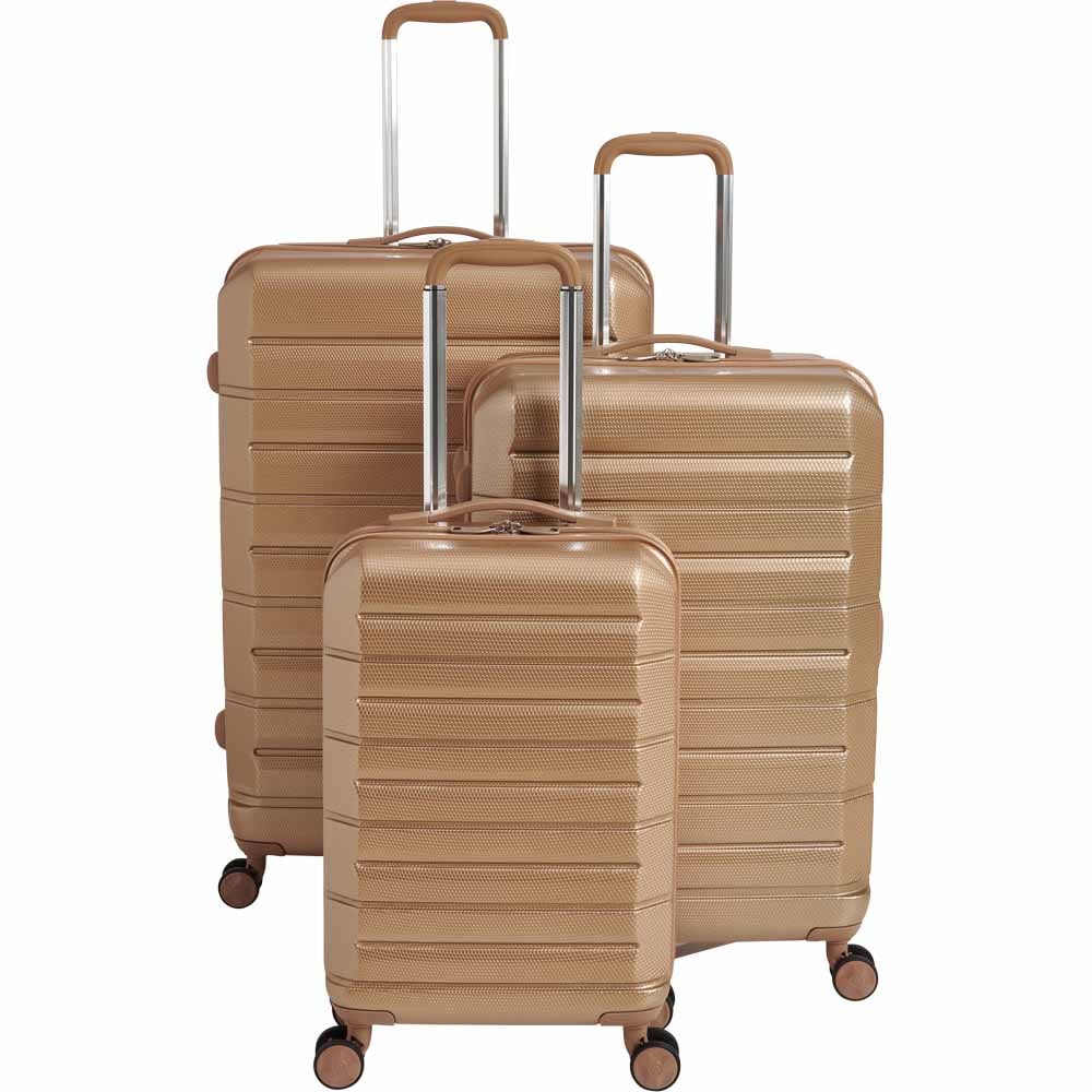 Wilko Hard Shell Suitcase Gold 29 inch Wilko