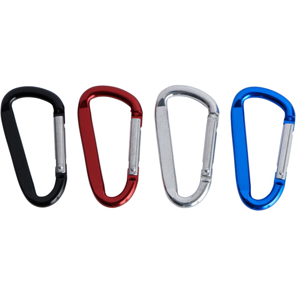 Wilko Single Large Flat Carabiner Hook in Assorted Colours Image 1
