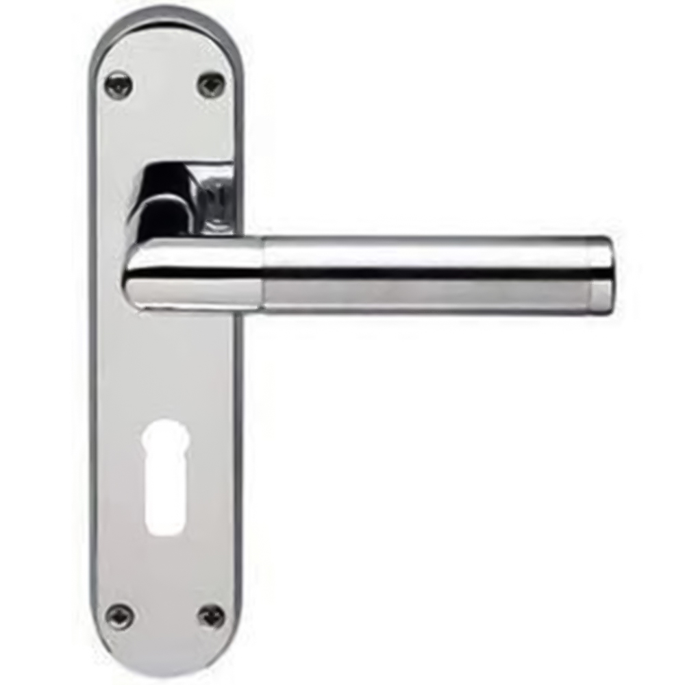Golden Grace Duo Chrome Mitred Door Handle Set 182 x 45mm Image
