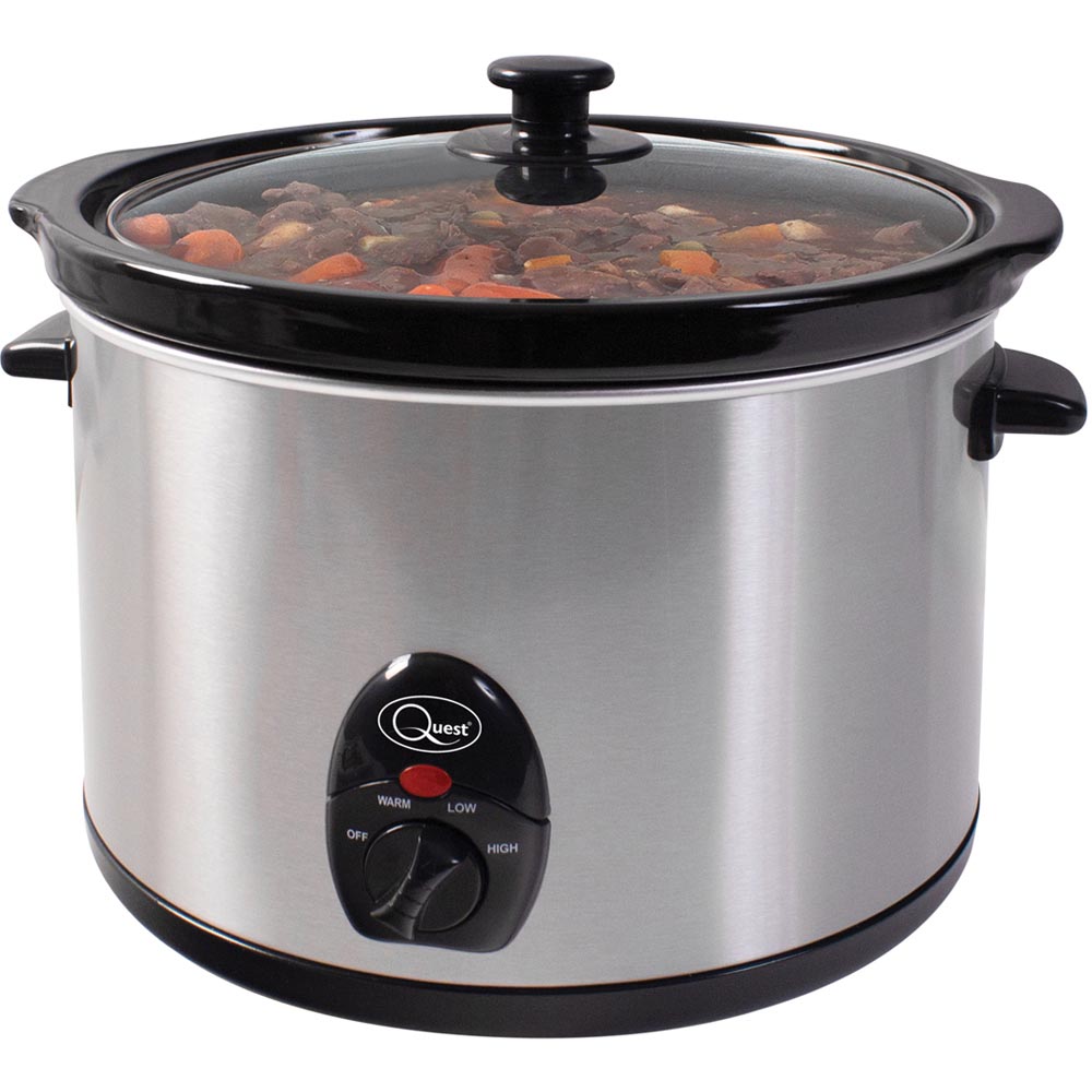 Quest Stainless Steel 5L Slow Cooker 320W Image 1