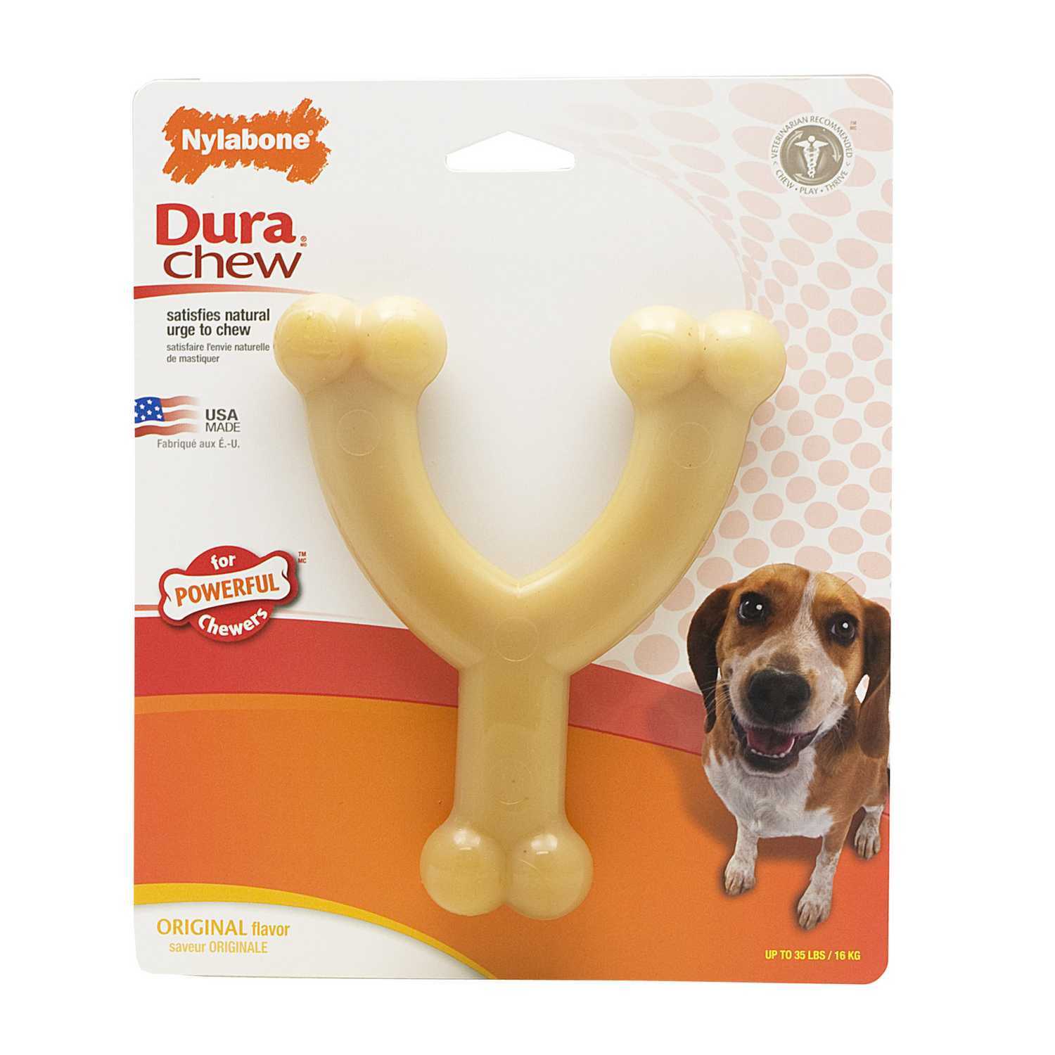 Nylabone Dura Chew Wishbone - Wolf - Neutral Image