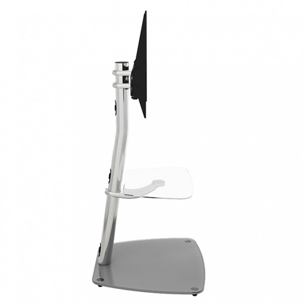 AVF Iseo Clear and Grey Glass Pedestal TV Unit Image 5