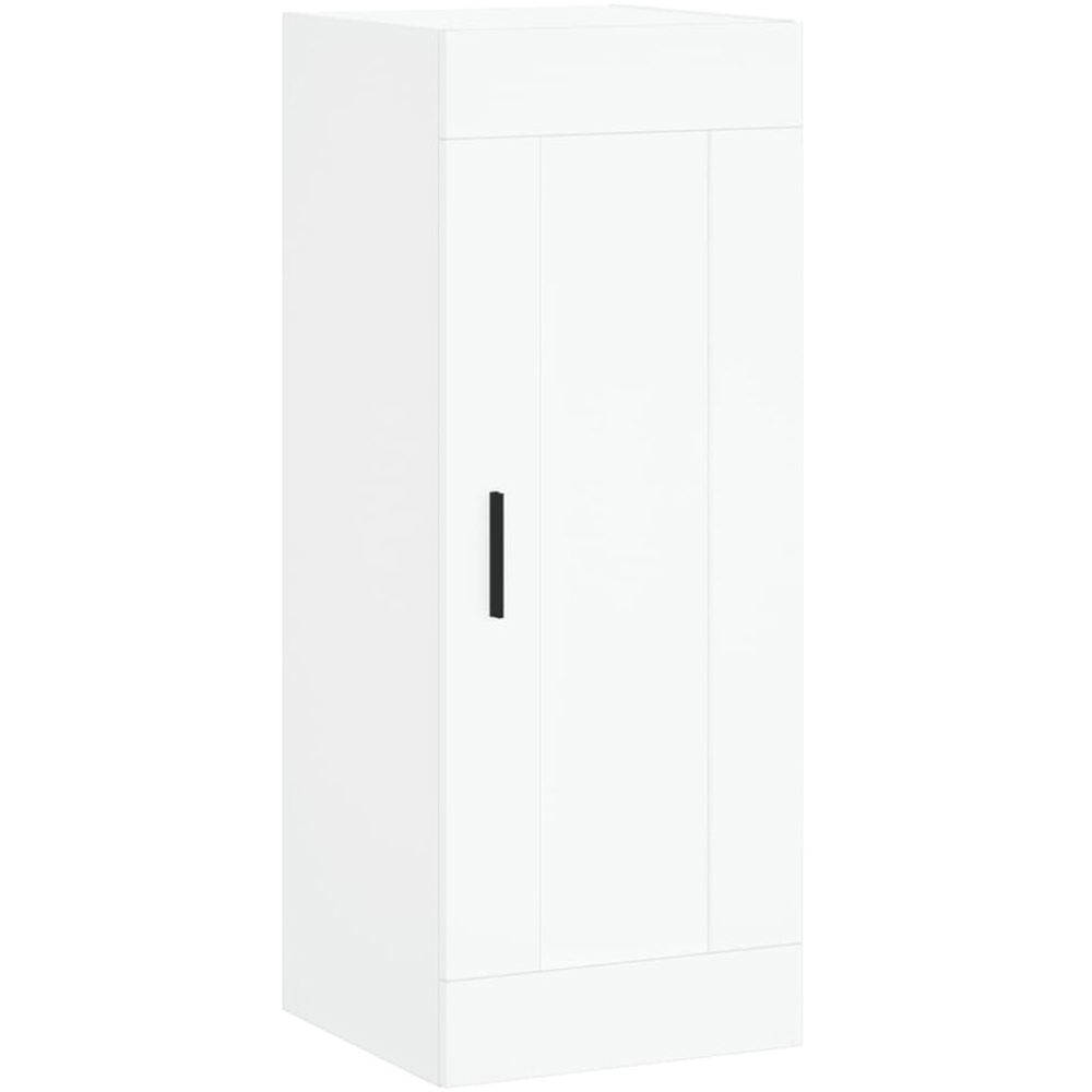 vidaXL 2 Door 6 Shelf White Tall Highboard with Metal Legs Image 8