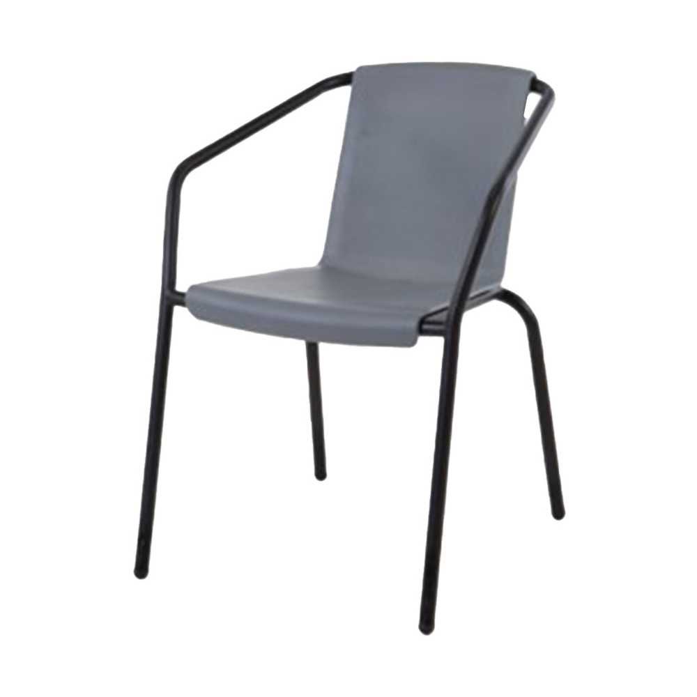 Paris Black and Grey Bistro Chair Image 2