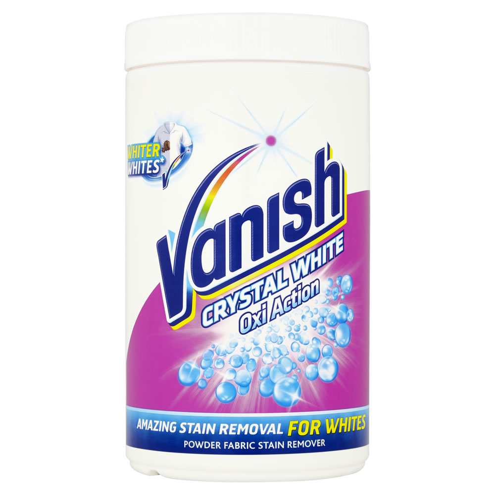Vanish Crystal White Oxi Action Fabric Stain      Remover White 1.35kg Image