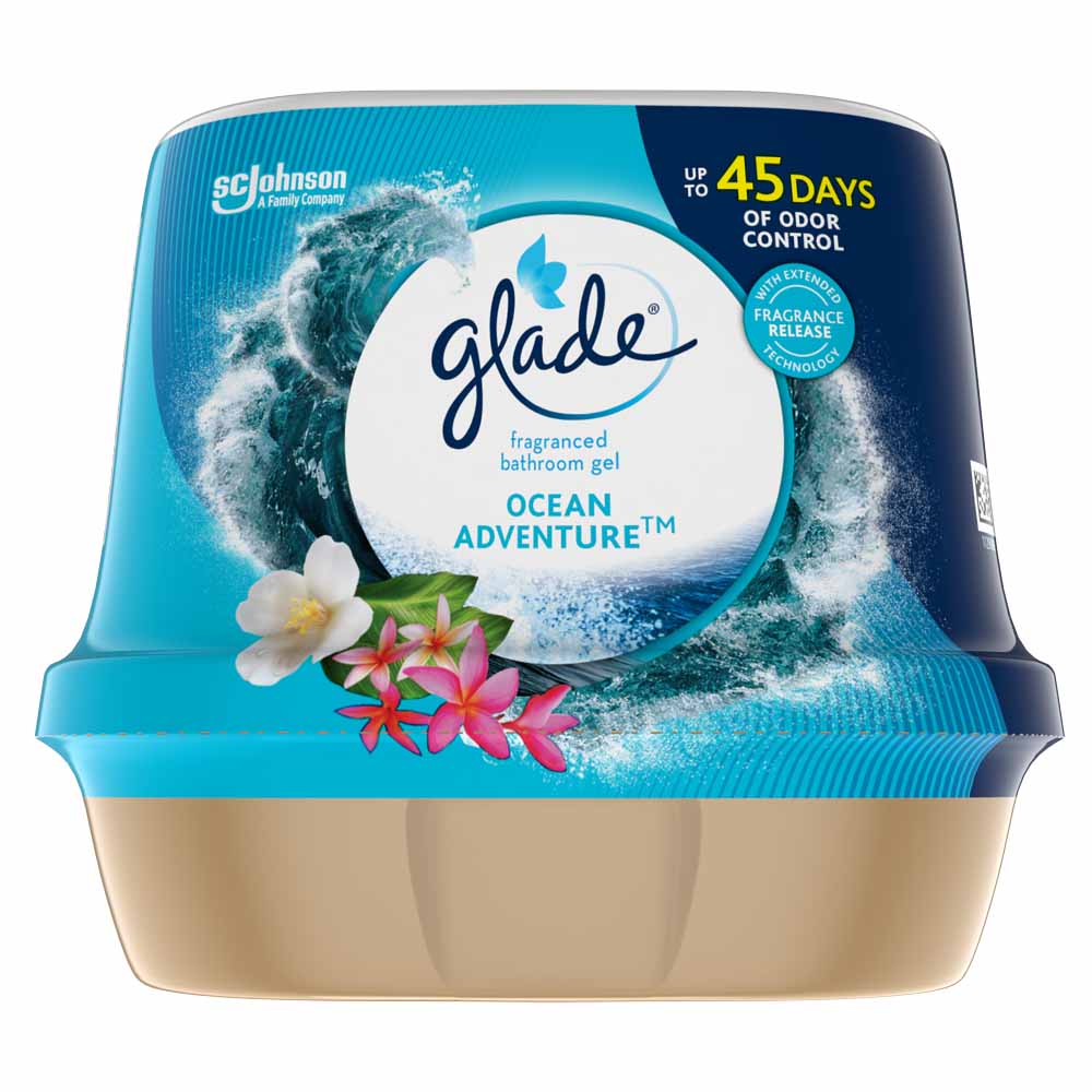 Glade Ocean Adventure Fragranced Bathroom Gel 180g Image 1