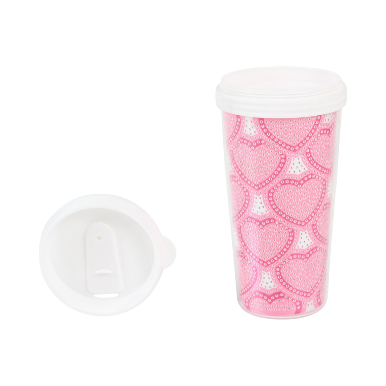 Diamond Art Heart Cup Kit Pink Image 2