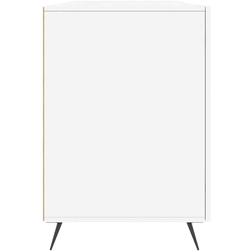 vidaXL 2 Door Computer Desk High Gloss White Image 7