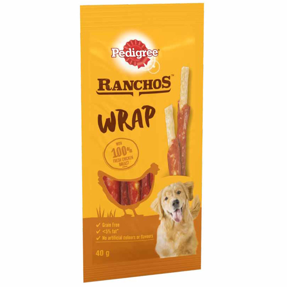 Pedigree Ranchos Chicken Wrap Adult Dog Treats 40g Treats 40g Image 2