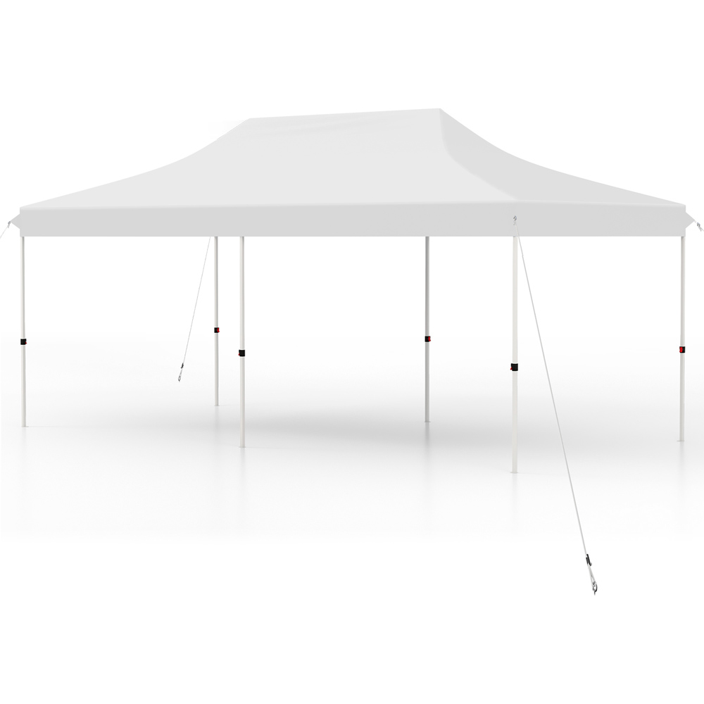 Costway 3 x 6m White Canopy Tent with Carry Bag Image 2