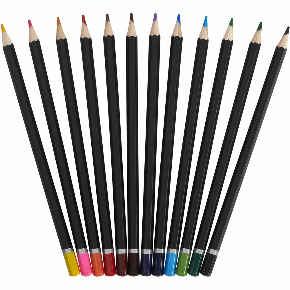 Wilko Watercolour Pencils 12 pack Image 1