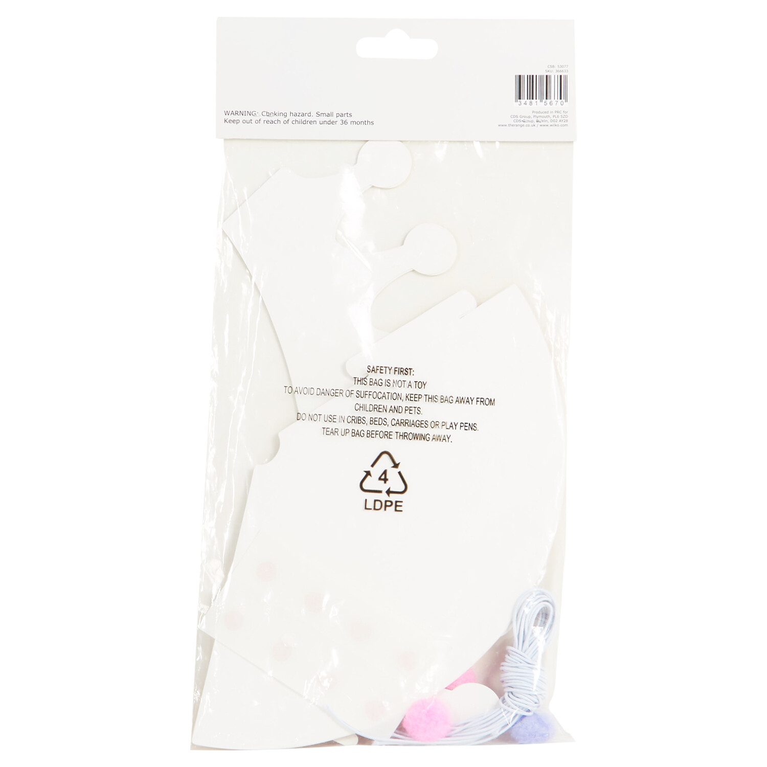 Pack of 8 Pastel Party Paper Hats and Crowns - Multicolour Image 3