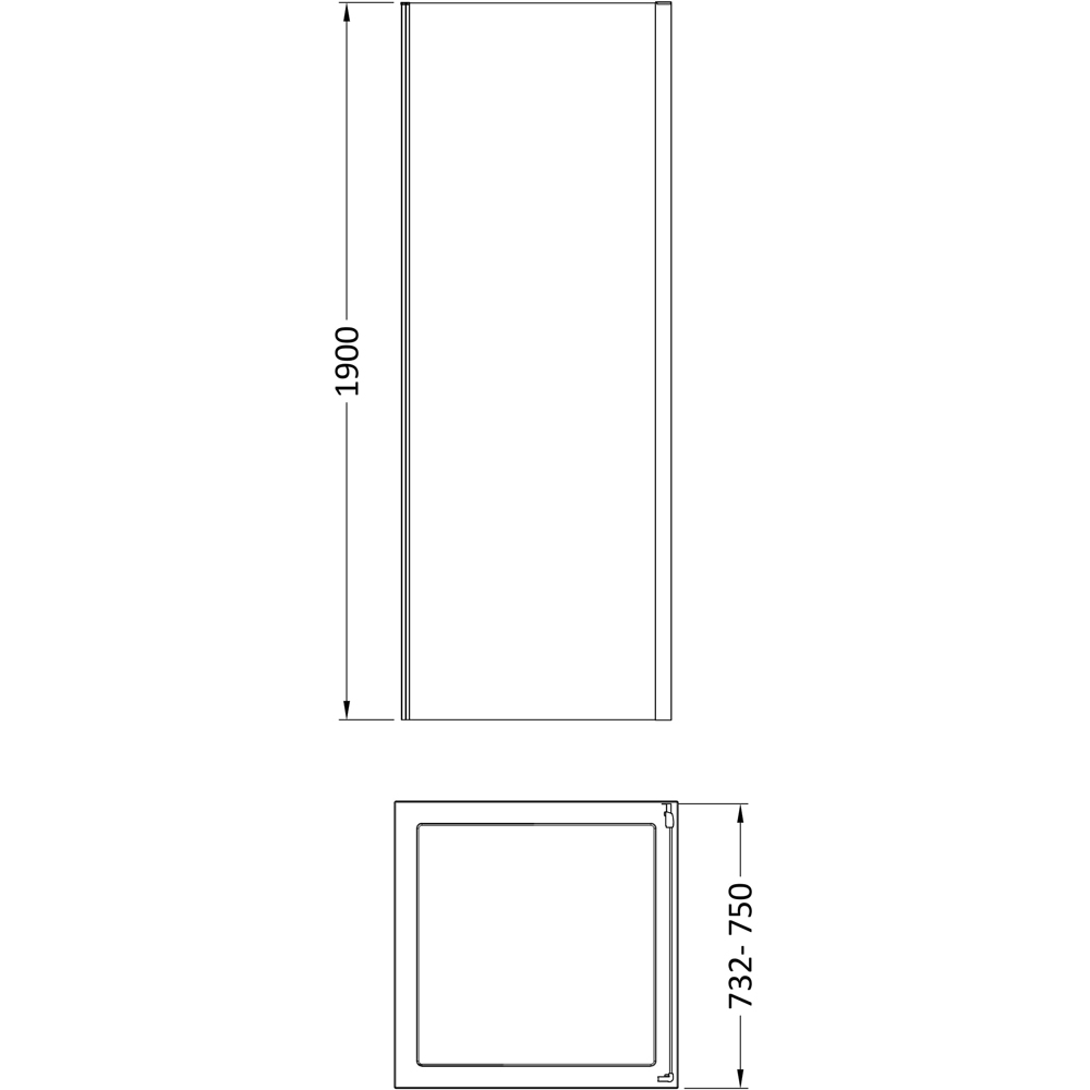 Oem Matt Black Side Panel 760mm Image 2