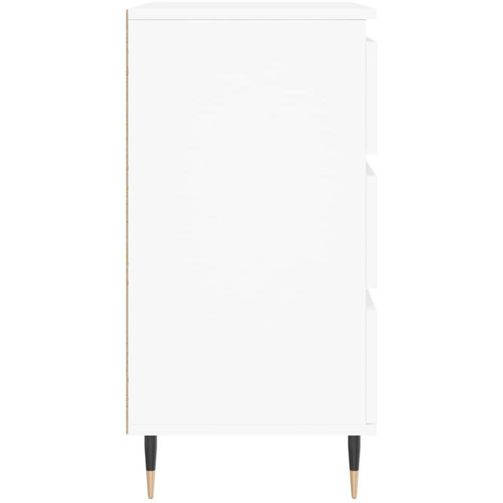 vidaXL 3 Drawer White Sideboard Image 7