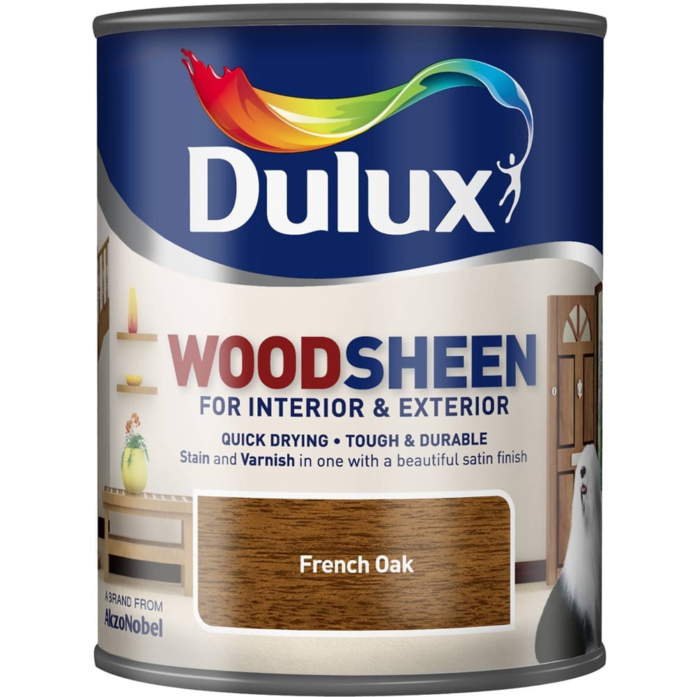 Dulux French Oak Woodsheen Varnish 750ml Image 1