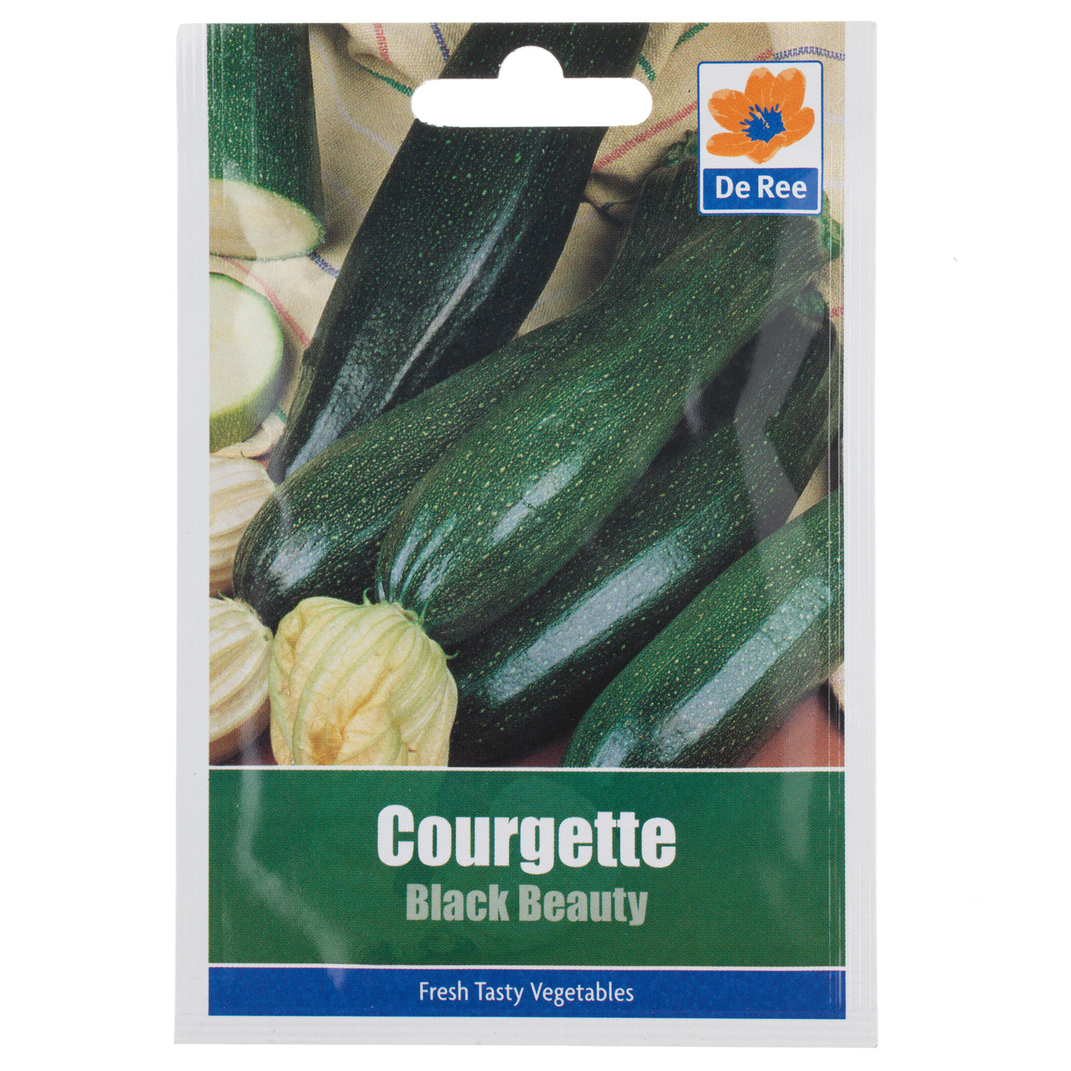 Courgette Black Beauty Seed Packet Image