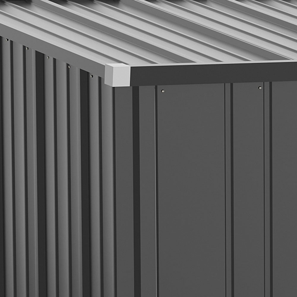 Outsunny 1.6m x 0.9m Storage Shed Grey Image 4