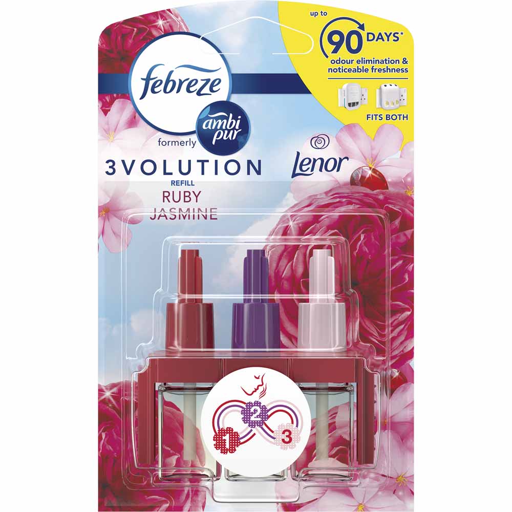 Febreze 3volution Ruby Plug in Air Freshener Refill 20ml Wilko