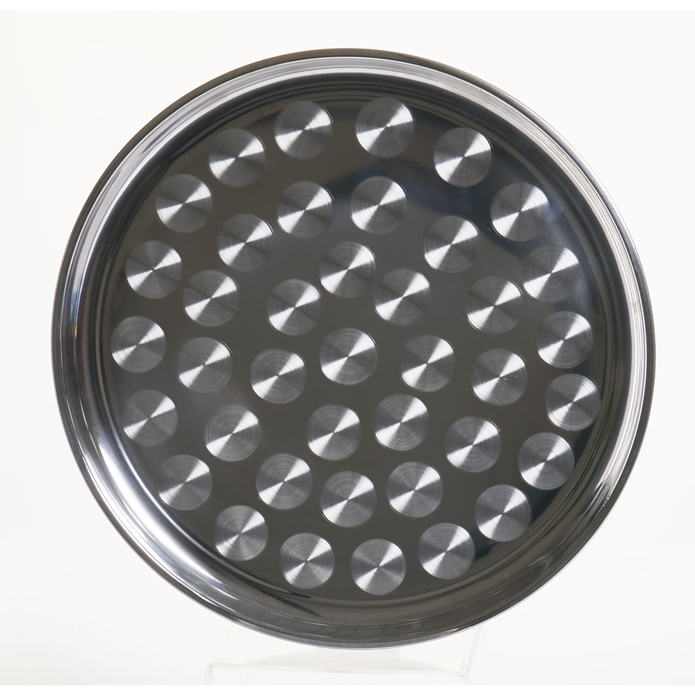 Wilko Tray Round Silver Wilko