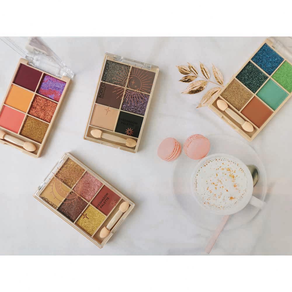Body Collection Complete Eye Shadow Palette Golden 6 Pan Image 5