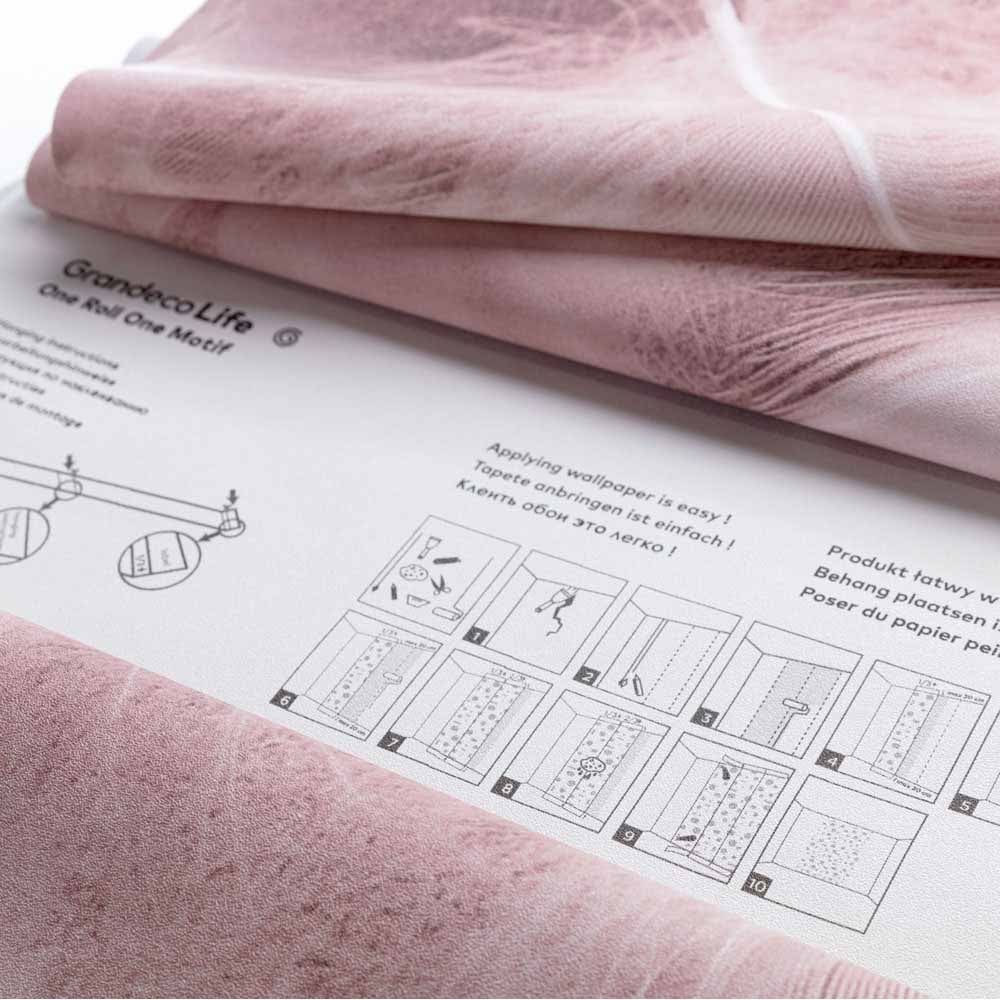 Grandeco Feathers 3 Lane Wall Mural Image 5