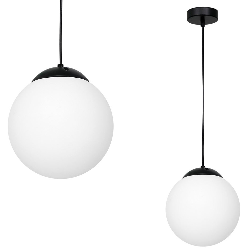 Milagro Lima Black Pendant Lamp 230V Image 2