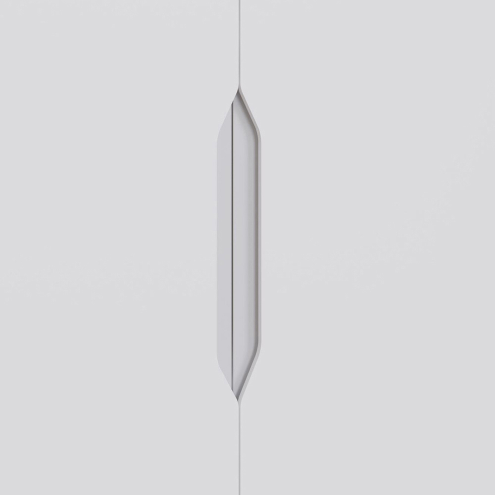FWStyle Luno 2 Door White Modern Wardrobe Image 5