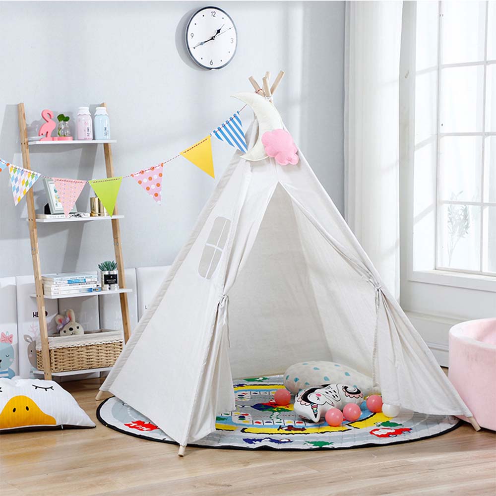 Living and Home Children Indian Tent White 1.6m Image 2