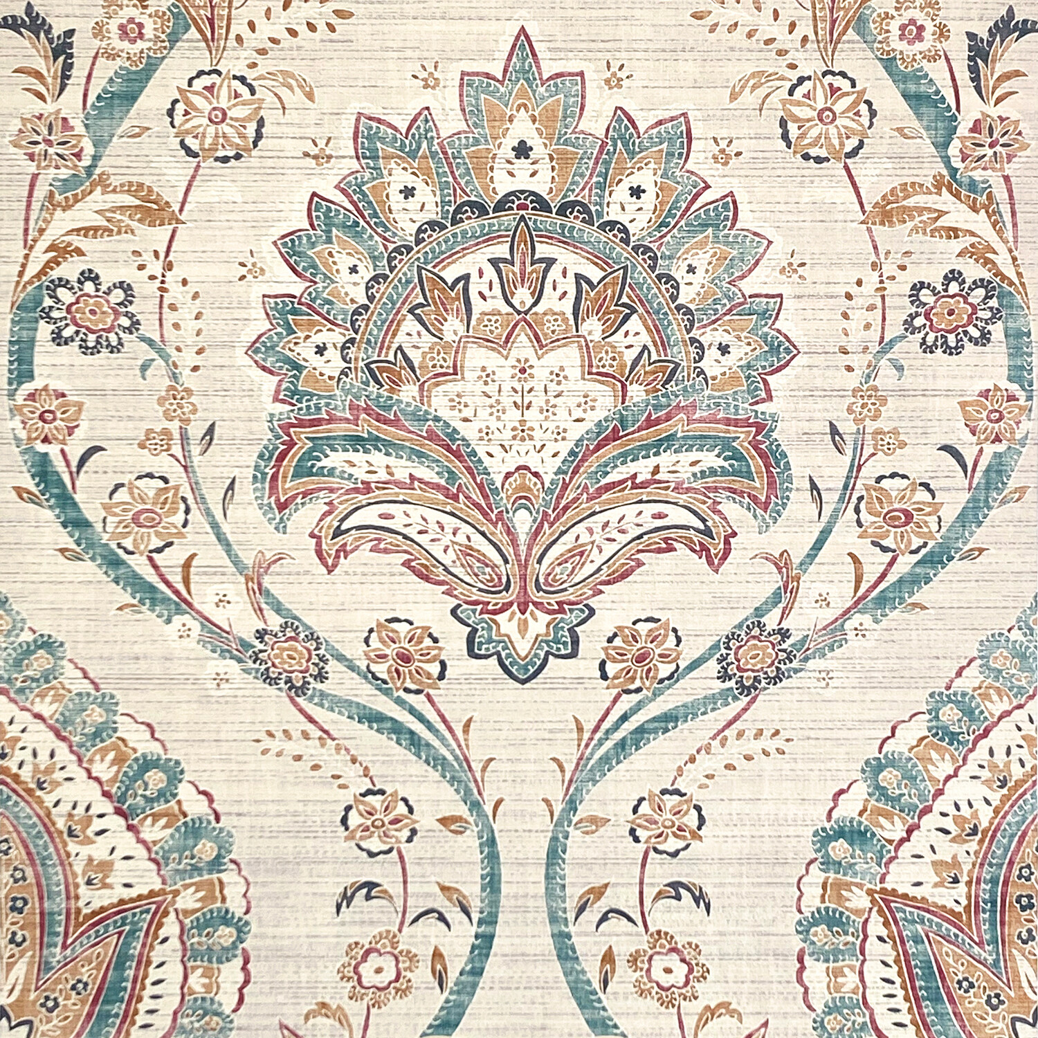 Fantastical Damask Wallpaper - Multicoloured Image 1