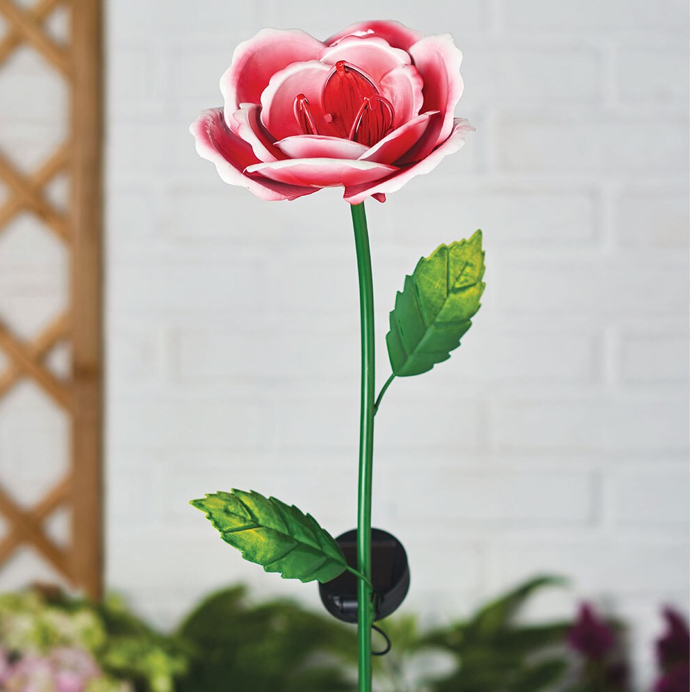 Single Flower Solar Stake Light in Assorted styles Image 1