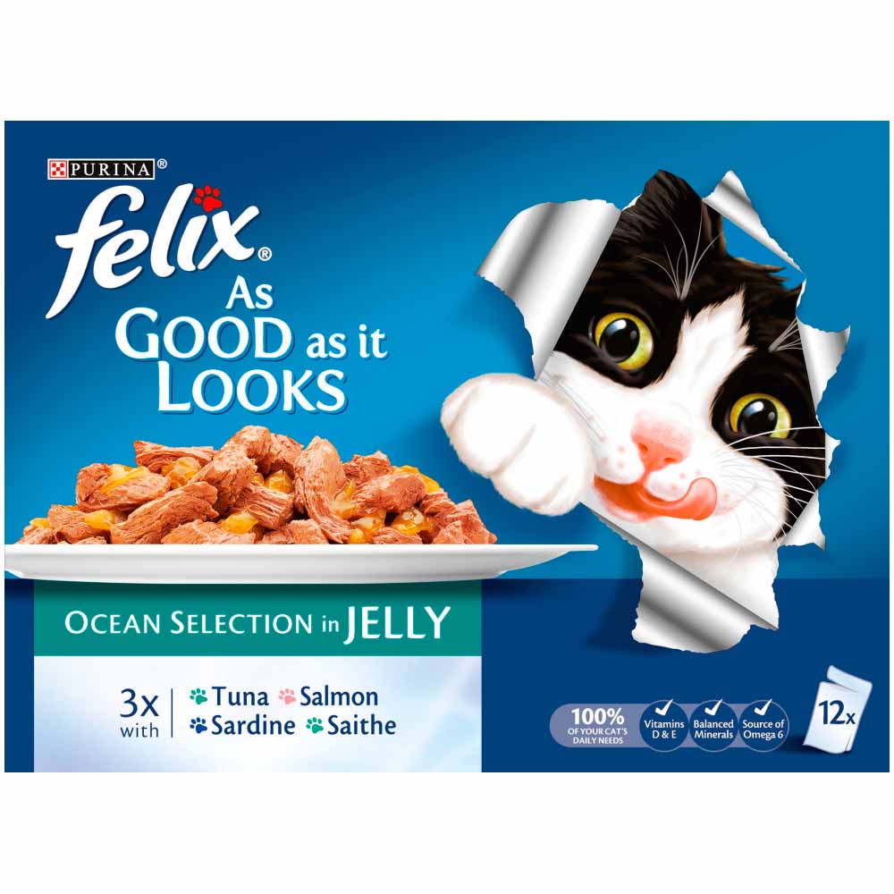 Felix As Good As It Looks Cat Food Ocean 12 x 100g Image 2
