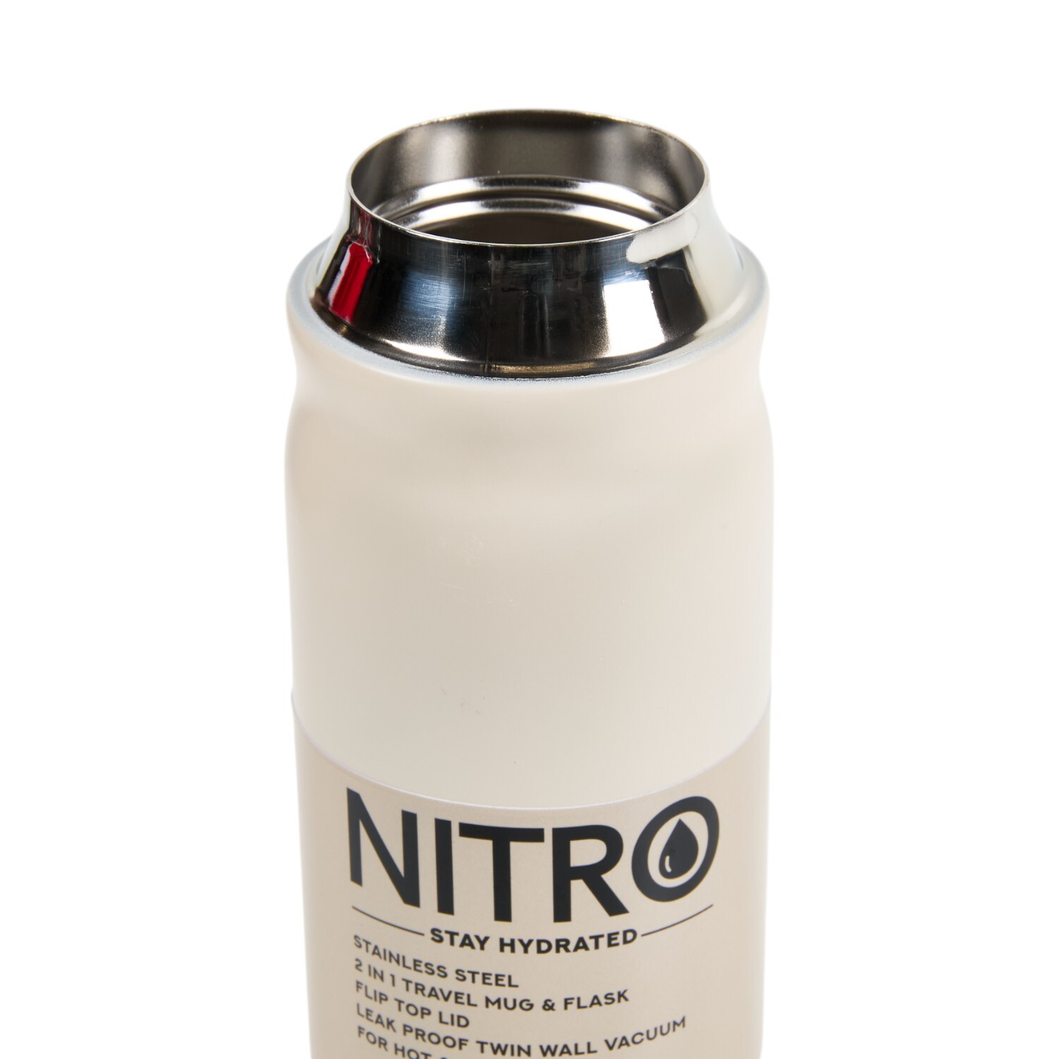 Nitro Stainless Steel Travel Flask and Mug Image 2