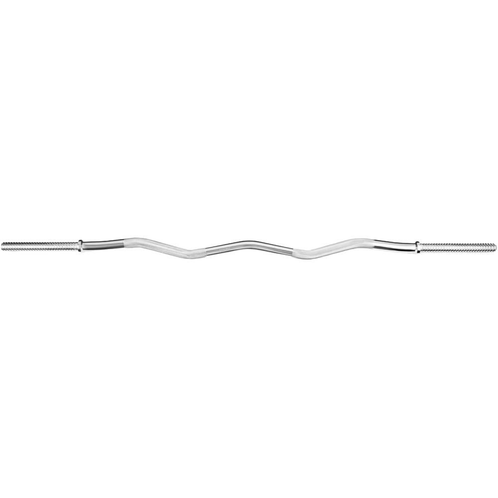 Phoenix Curved Standard 1 inch Barbell Bar 4ft Image 1
