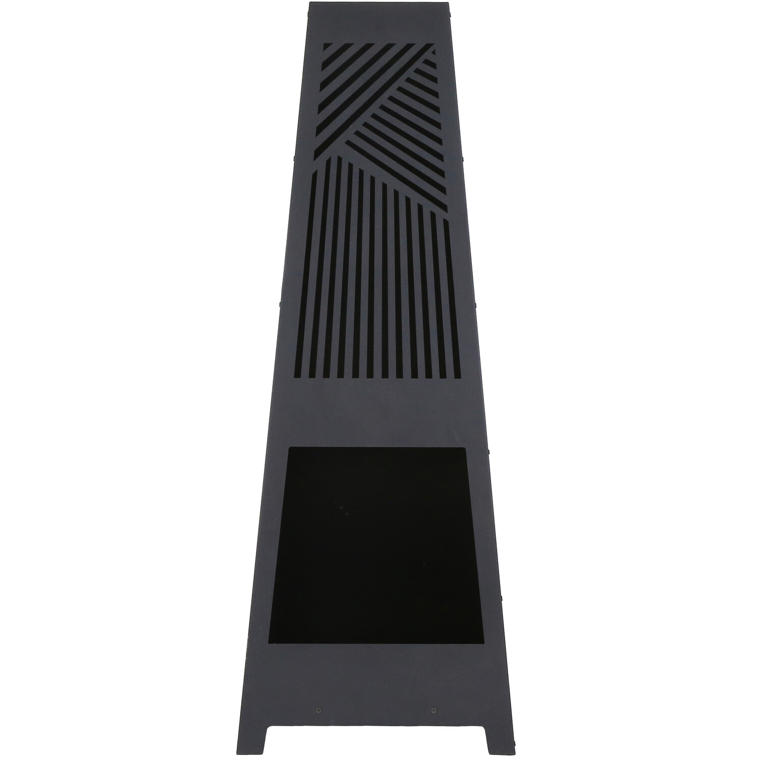 Essentials Modern Chimenea Black Image 2